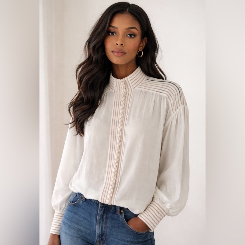Zimmermann Corsage linear blouse i